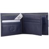 Mens Genuine Soft Leather RFID Bi-Fold Wallet with Contrast Lining