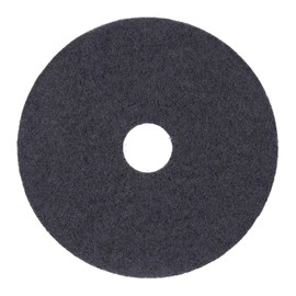 Boardwalk Stripping Floor Pads, 17" Diameter, Black, 5/Carton