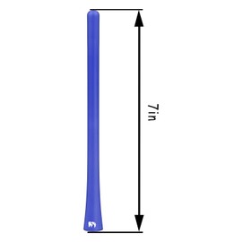 ONE250 7" inch Flexible Rubber Antenna, Compatible with Jeep Wrangler JK JKU JL JLU Rubicon Sahara Gladiator Renegade Compass Cherokee (2007-2024) - Designed for Optimized FM/AM Reception (Blue)