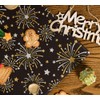 Artoid Mode Fireworks New Year 2025 Tablecloth, Winter Table Linen,