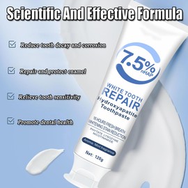 Vingtank 7.5% Hydroxyapatite Toothpastes for Enamel Protection and Tooth Strengthening,Fluoride-Free Toothpaste, Toothpaste for Sensitive Teeth, Gentle and Effective Formula(2pcs x 4.23oz)