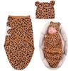 Reborn Baby Doll Clothes Accessories with Leopard Print Pattern for