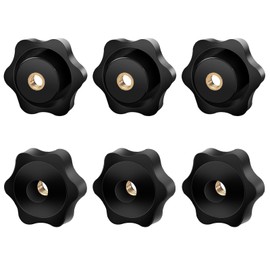 xiaoxiaozhijia 6 Stück Flügelmutter M6,Sterngriffmutter M6,Rutensteine Äußerer Durchmesser 32mm,Rändelmutter für Mechanische Industrie Möbel Elektronische Ausrüstung Fitnessgeräte