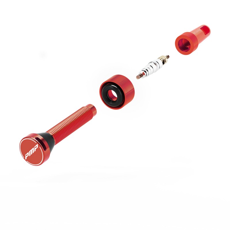 PMP Tubeless MTB Valves Universal: Conical Base, Tool-free Use, Core
