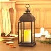 WRalwaysLX 15 inch H The Door-Open Decorative Lantern with flameless