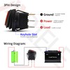 APIELE Waterproof Round Rocker Toggle Switch 2 Position DC 12V