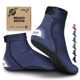 BPS 'Second Skin' Water Socks (Navy Blue - Low Cut V2, Large)