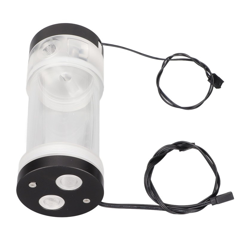 Water Cooling Tank 200ML Temperature Display RGB 160mm G1/4 Cylindrical