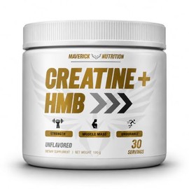Creatine HMB - HMB Creatine - for Muscle Growth, Increased Strength, Enhanced Energy Output, and Improved Athletic Performance - 30 Servings - Unflavo
