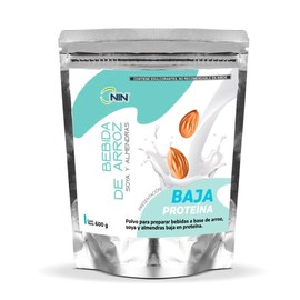 Bebida de Arroz Soya y Almendras en Polvo NIN Baja en Proteinas Sin Azúcar para Pacientes Sin Diálisis 600g