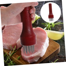 Zerodeko Stainless Steel Meat Tenderizer Tool with Handle Efficiently Tenderizes Beef Pork Essential Kitchen Gadget for Soft Meat
