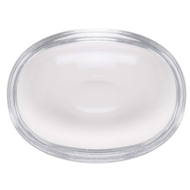 Barski Jabonera de vidrio – Soporte para barra – Bandeja – ovalada – 5.7 pulgadas de longitud – Vidrio muy grueso – para baño y ducha – Cocina – Fregadero – Polvo – Clásico transparente fabricado en Europa