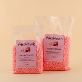 WaxNewk Pink Chocolate Hard Wax Stock in  1kg 2.2LB Rosin-Free Body Hypoallergenic Brazilian WaxFragrance: pink chocolate