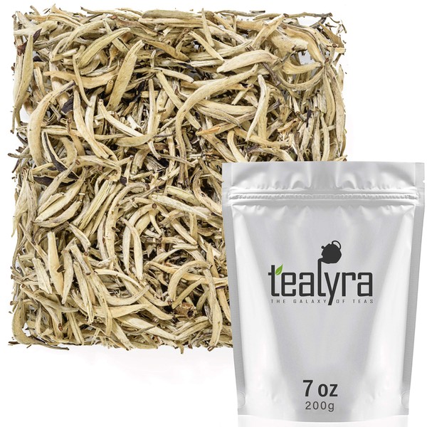 Tealyra - Imperial Yunnan Silver Needle - White Loose Leaf Tea - Caffeine Level Low - 200g