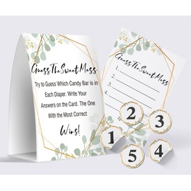 Guess The Sweet Mess - Dirty Diaper game,Baby Shower Games Guess The Sweet Name That Poo/gs009A