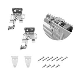 iYueMps 2set Venetian blind Brackets Standard 25mm fixing bracket Venetian blind clamp need to drill support for Aluminum PVC Venetian blind