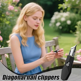 Angled Nail Clippers - Side Nail Clippers - Precision Cutter Remover Trimmer Grooming Tool for Seniors Professional Travel Home Pedicure Manicure