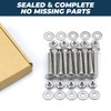 1/4-20 x 1-1/4 Inch Carriage Bolt Kit, 304 Stainless Steel
