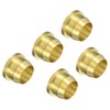 PATIKIL Pack of 5 Brass Compression Sleeves, 6 mm Tube
