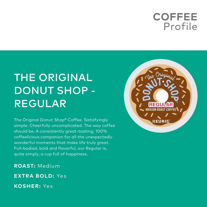 The Original Donut Shop Keurig Single-Serve K-Cup Pods, Medium Roast
