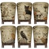 Moukeren 6 Pcs Halloween Chair Cover Set Gothic Halloween Decor