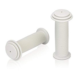 XLC Children's Bicycle Handlebar Grips, white, 100mm