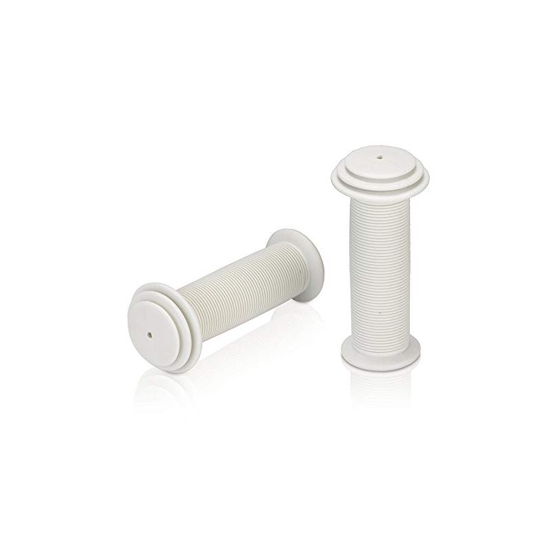 XLC Children's Bicycle Handlebar Grips, white, 100mm