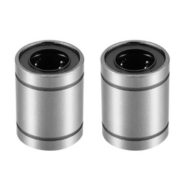 sourcing map LM16UU Linear Ball Bearings 16 mm Bore 28 mm Outer Diameter 37 mm Long for CNC Machine 3D Printer Pack of 2