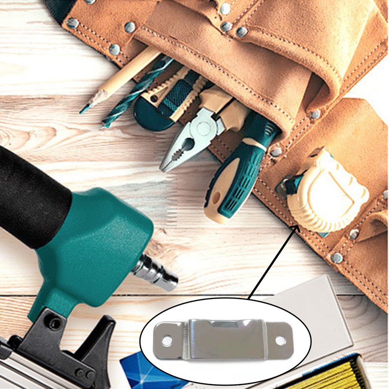 4PCS Small Metal Tape Measure Holder Clip Measuring Tape Belt