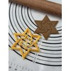 Golden Magen David, David's Star Cookie Cutter & Mold 4”