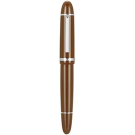 Jinhao X159 Pluma estilográfica 8 Punta fina, café con clip plateado acrílico de gran tamaño