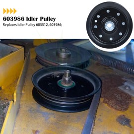 BOSFLAG 2 Pack 605512 Pulley Replaces Hustler Raptor Pulley 603986 Pulley Hustler 603986 Idler Pulley 605512 Hustler Deck Pulley Hustler 605512 Idler Pulley Hustler 605512 4" Idler Pulley