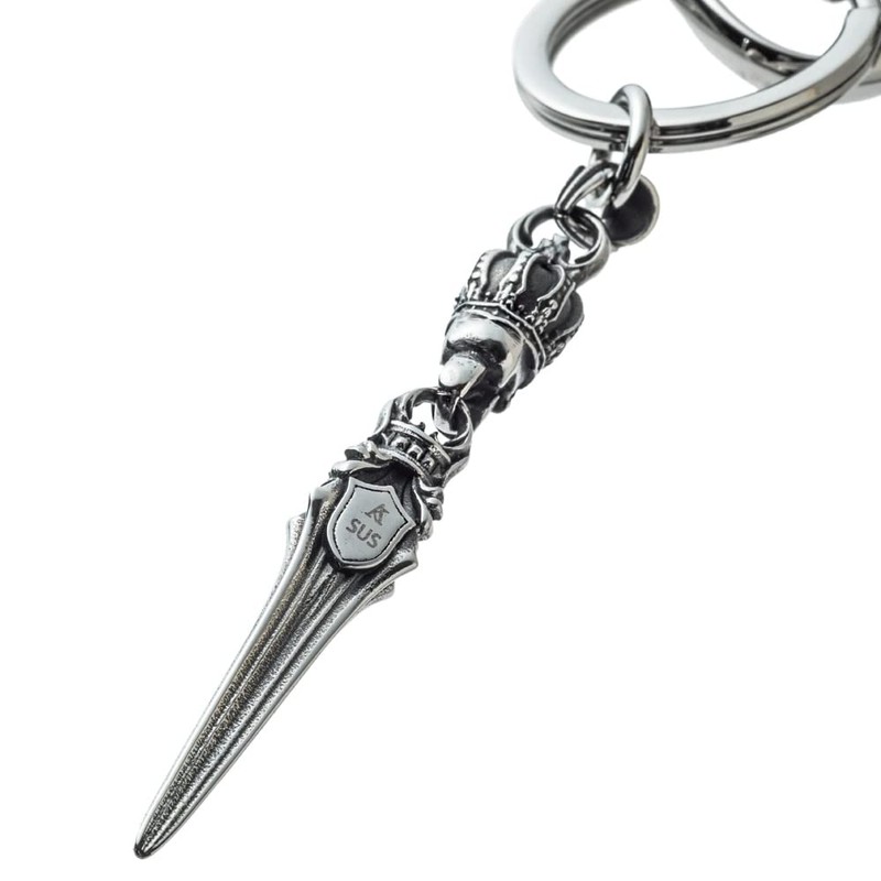 Artemis Kings Skull Crown Dagger Keychain AKK0005 Men's Women's Brand