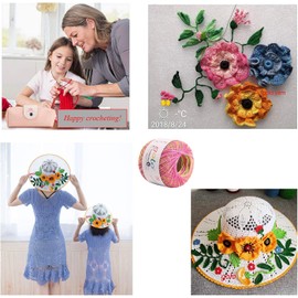 Crochet Thread Size 20 for Hand Knitting Crochet Yarn for Crocheting (Silver grey-517)