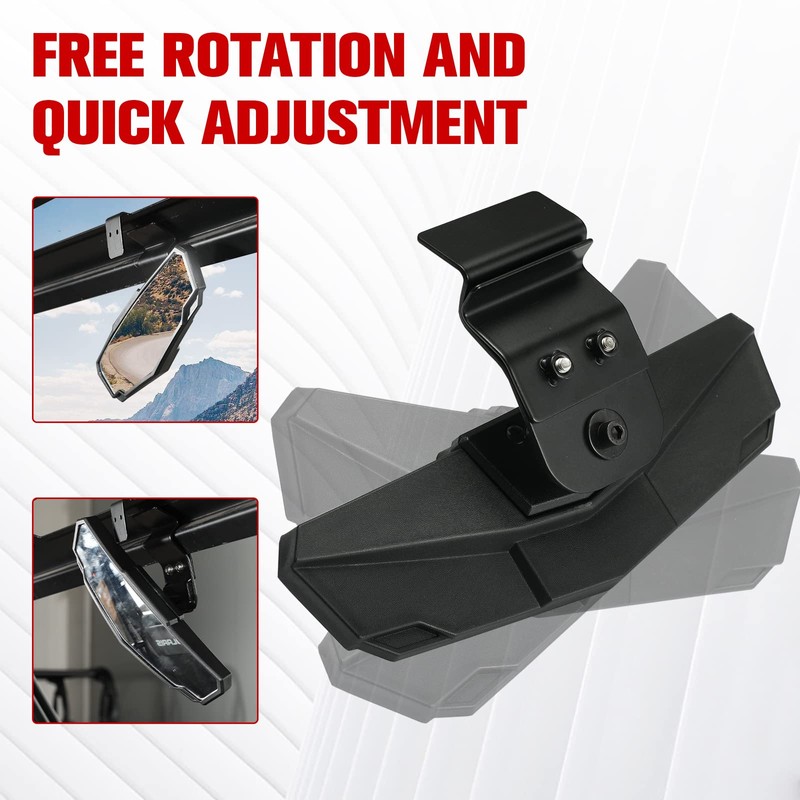 A & UTV PRO Rear View Mirror Compatible with Can