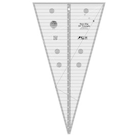Creative Grids 30 Degree Triangle Quilt Ruler – CGRSG1 – Made in USA, 10-3/4in x 19-1/2in, Non-Slip Grip Acrylic Quilting, Sewing, Crafting, Patchwork Ruler & Template