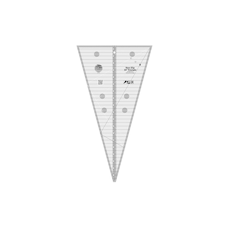 Creative Grids 30 Degree Triangle Quilt Ruler – CGRSG1 –