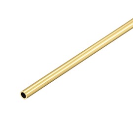 sourcing map Brass Round Tube, 300mm Length 3.5mm OD 0.5mm Wall Thickness, Seamless Straight Pipe Tubing