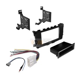 American International Backup Camera+Double DIN Car Radio Stereo install Kit for 2013-18 Nissan Altima