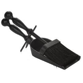 Dagan Industries Black Steel Ash Brush and Cast Iron Shovel - 11.5 inch