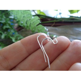 Beautiful small 925 real silver ear hooks. Delicate ear hooks for swapping, stamped