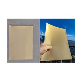 GLOSSY GOLD-20 Sheets Letter Size Printable Glossy Gold Vinyl Waterproof Sticker Paper Premium Adhesive Sheets Ink Dries Quickly For Inkjet/Laser Printer (8.5-x-11-inch)