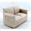 Dollhouse Hessian Classic Modern Sofa Miniature Living Room Furniture 1:12