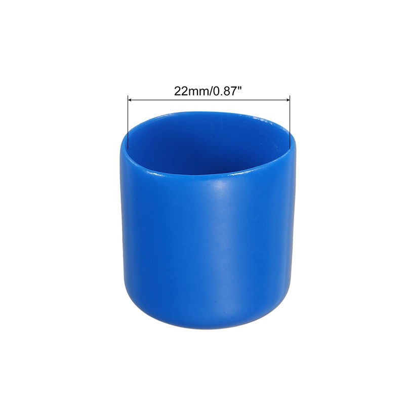 sourcing map 30pcs Rubber End Caps Cover 22mm Vinyl Screw