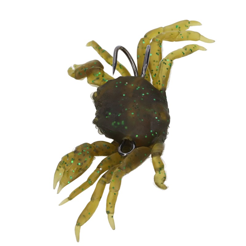 8Pcs Artificial Crab Bait 13cm 33.5g Simulation Crab Soft Lure