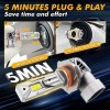 AUXBEAM 9005 HB3 25000LM LED Headlight Bulbs High/Low Beam Kit