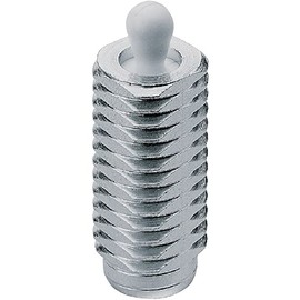 HALDER 22150.0380 Steel Spring Loaded Pressure Pin Male Screw, Plastic, Unsealed