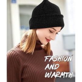 Weflexus Reflective Beanie for Women Men, Flex Beanie Reflective Hat, Flex Beanie 2.0 - Unisex, Beanies Knitted Hat (CA/US, Alpha, One Size, Black)