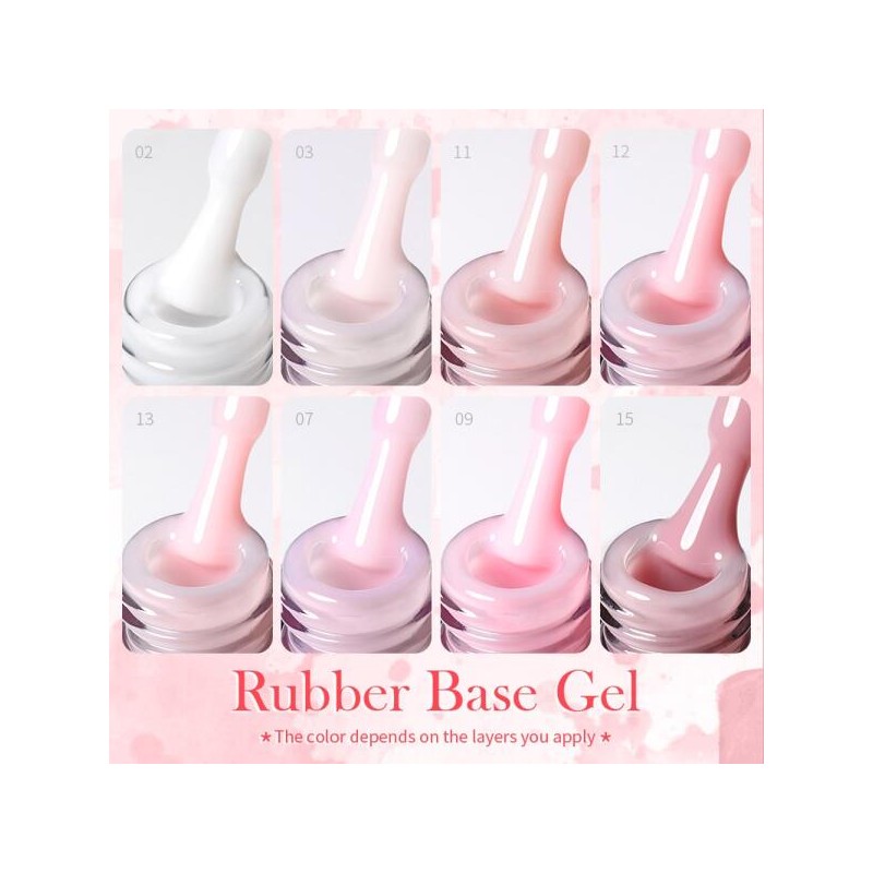 Bon Pretty 본 프리티 15ML 밀키 핑크 고무 베이스 젤