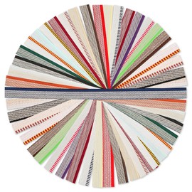 Pack of 96 Bookbinding Headbands, 30 x 1.27 cm Book Headband, Cotton Book Headband, Practical Bookbinding Cloth Set, Bookbinding Kits for Beginners, Bookbinding Decoration (24 Colours)